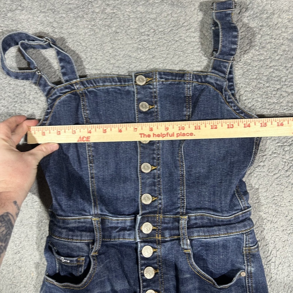 Insane Gene Denim Jumpsuit Retro-inspired Flare Leg Women's Large #3145 - Picture 4 of 7